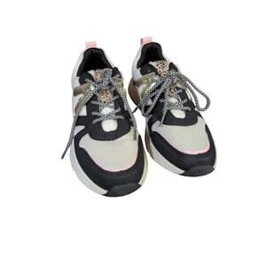 POSH By Poelman Faux Fur Sherpa Metallic Sneakers